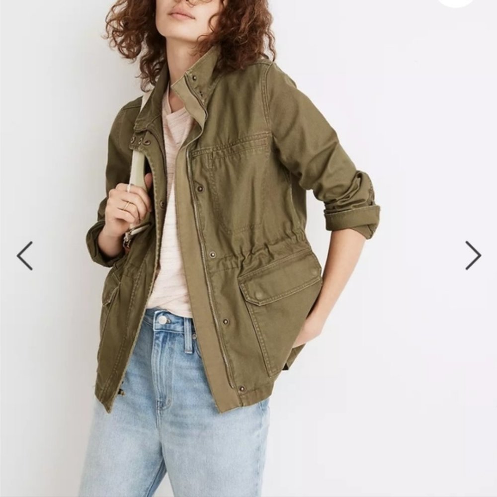 Madewell Passage Lightweight Military Jacket Size Large